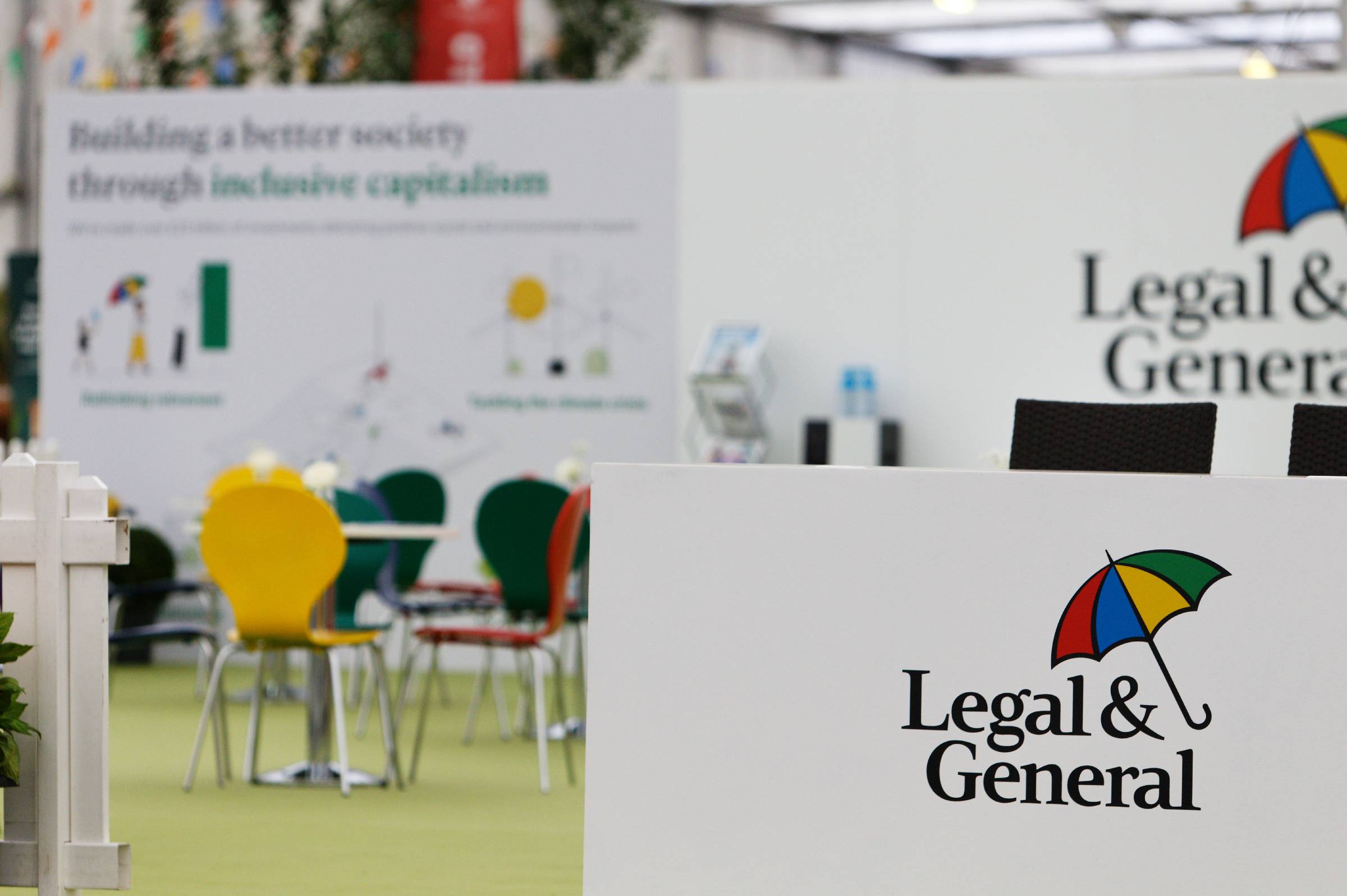 Exclusive lounge area with Legal & General branding