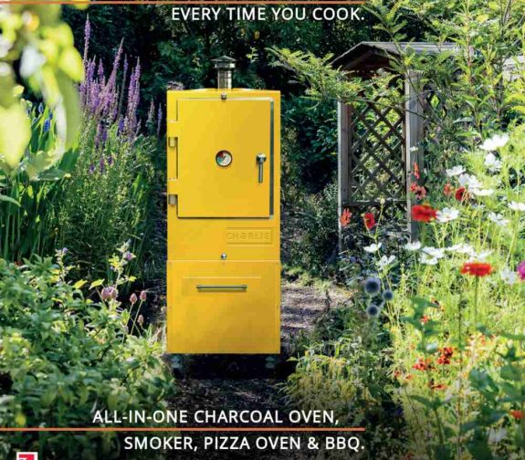 CHARLIE CHARCOAL OVEN. SMOKER. PIZZA OVEN & BBQ GRILL.